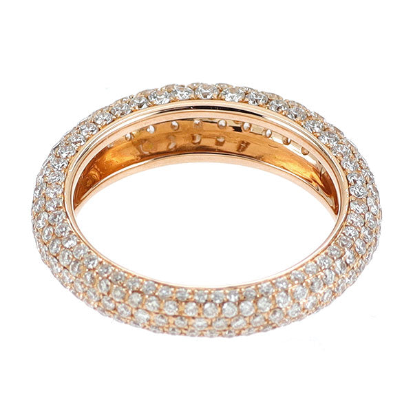 K18PG ダイヤモンド リング 1.37ct パヴェ フルエタニティ