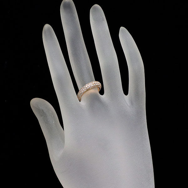 K18PG ダイヤモンド リング 1.37ct パヴェ フルエタニティ