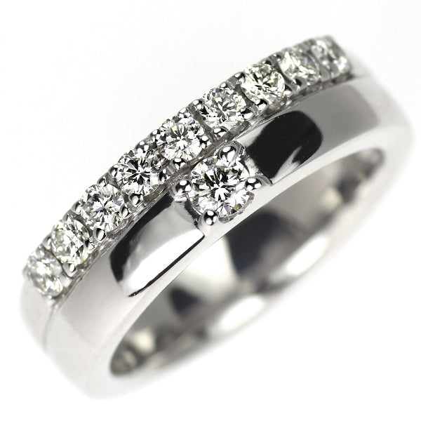 田崎真珠 K18WG ダイヤモンド リング 0.46ct
