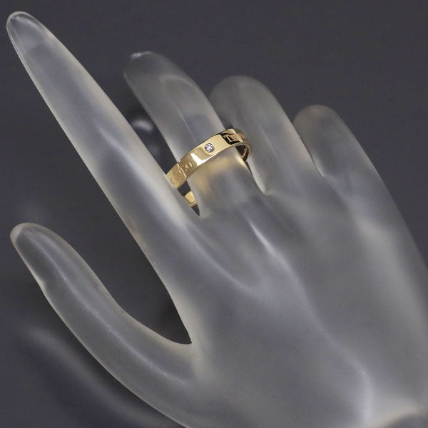 ティファニー K18PG ダイヤモンド リング フラットバンド D3P 4.0mm