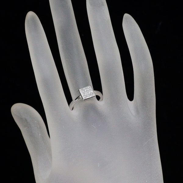 田崎真珠 K18WG ダイヤモンド リング 0.61ct  ミステリーセッティング