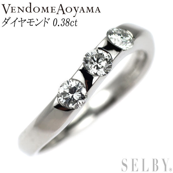 ヴァンドーム青山 Pt950 ダイヤモンド リング 0.38ct