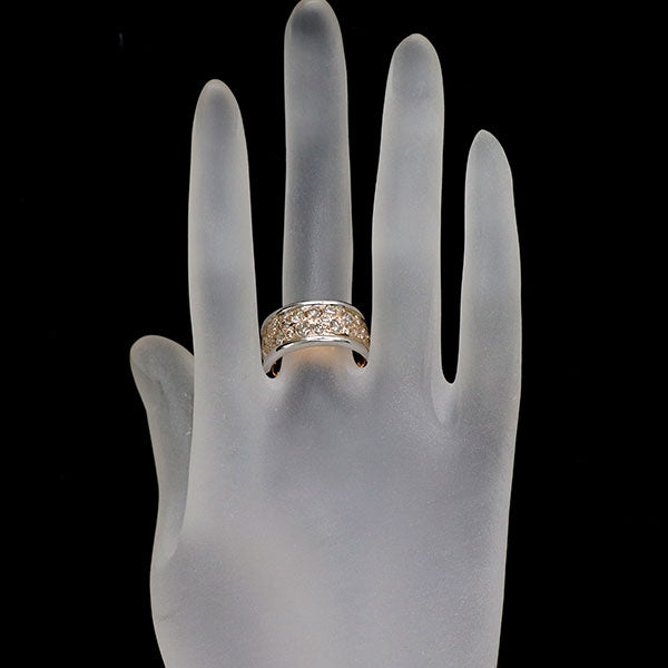 カシケイ/Kashikey K18WG/PG ダイヤモンド リング 1.45ct メランジェ