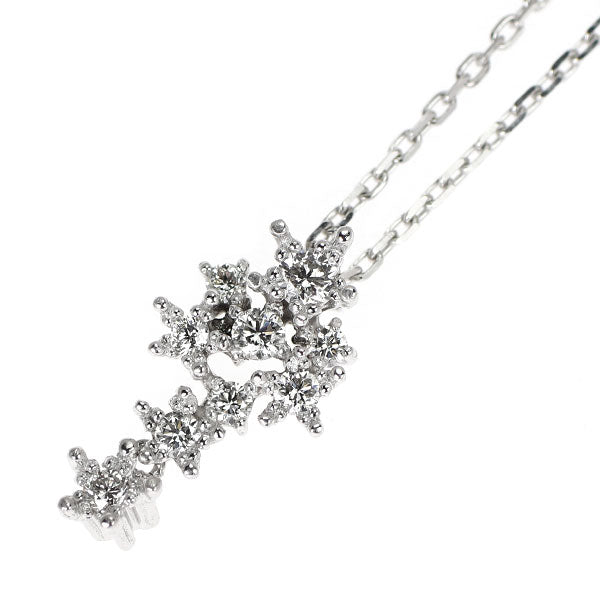 スタージュエリー K18WG ダイヤモンド ペンダントネックレス 0.18ct スター