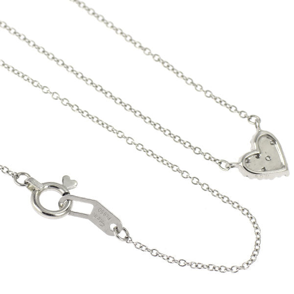 スタージュエリー Pt950 ダイヤモンド ペンダントネックレス 0.06ct ハート