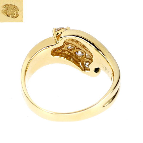 モニッケンダム K18YG ダイヤモンド リング 0.56ct