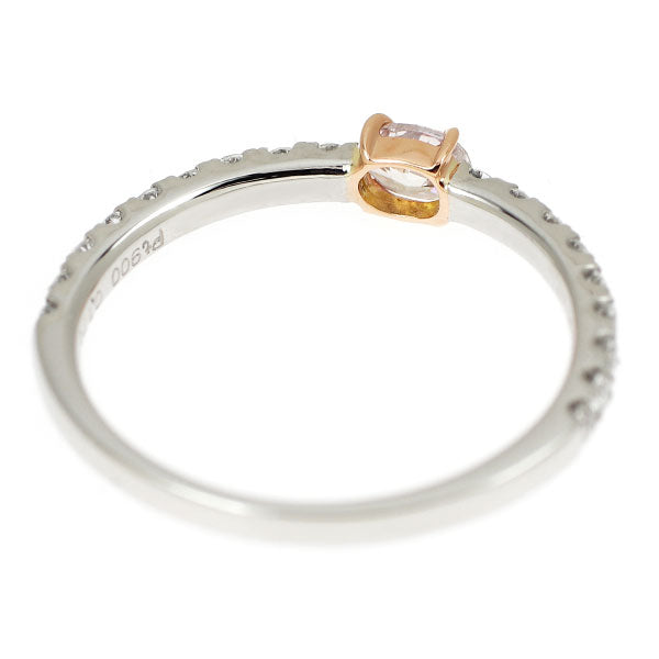 希少 Pt900 天然ピンク ダイヤモンド リング 0.175ct FLPP I1 D0.25ct