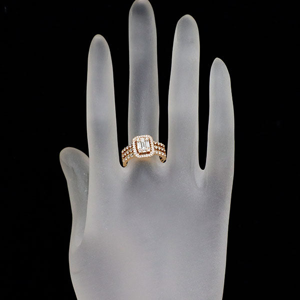 K18PG ダイヤモンド リング 0.70ct