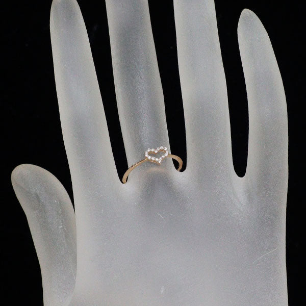 K18PG ダイヤモンド リング 0.07ct ハート