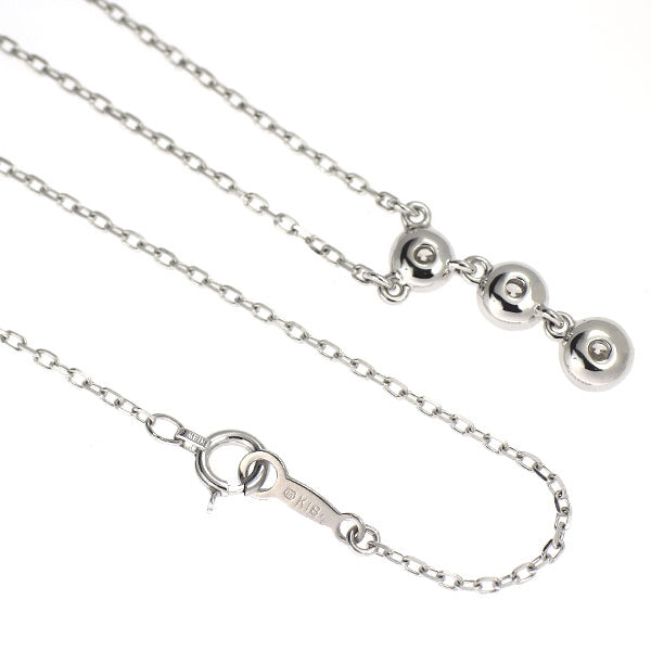 ミキモト K18WG ダイヤモンド ペンダントネックレス 0.33ct