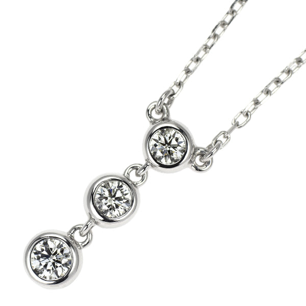 ミキモト K18WG ダイヤモンド ペンダントネックレス 0.33ct