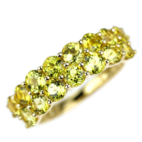 K18YG カナリーイエロー トルマリン リング 2.60ct — セルビー