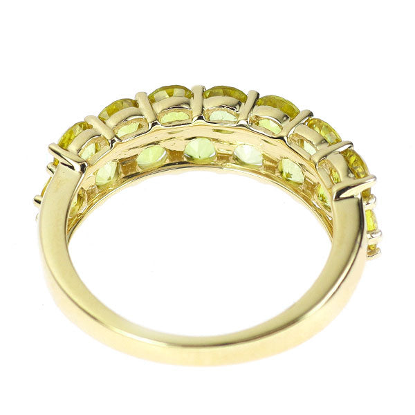 K18YG カナリーイエロー トルマリン リング 2.60ct