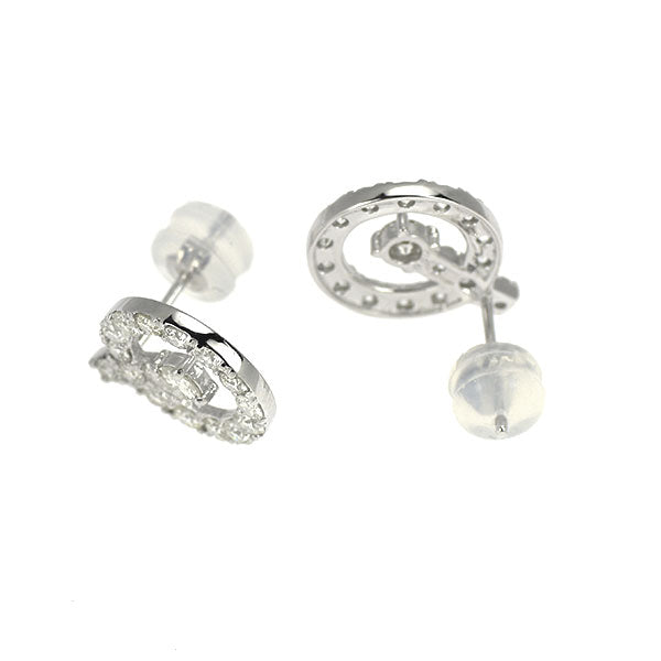K18WG ダイヤモンド ピアス 1.00ct