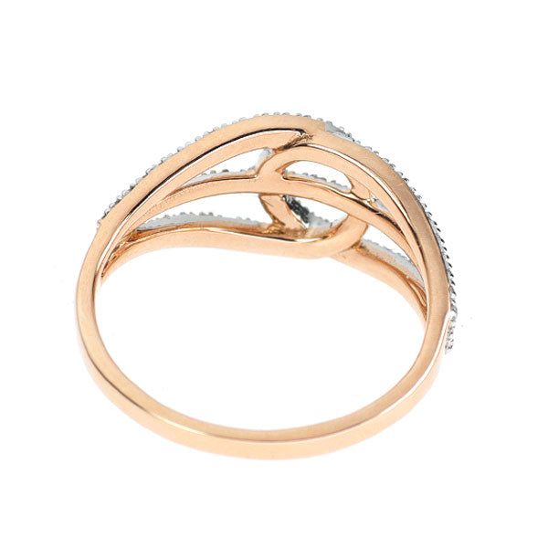 K18WG/PG ダイヤモンド リング 0.25ct