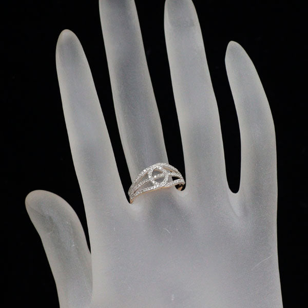 K18WG/PG ダイヤモンド リング 0.25ct