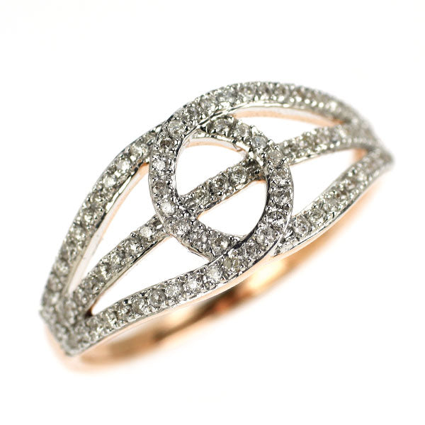 K18WG/PG ダイヤモンド リング 0.25ct