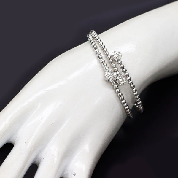 K18WG ダイヤモンド バングル 1.00ct 形状記憶