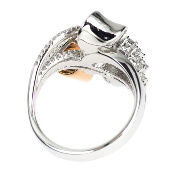 K18WG/PG ダイヤモンド リング 0.67ct