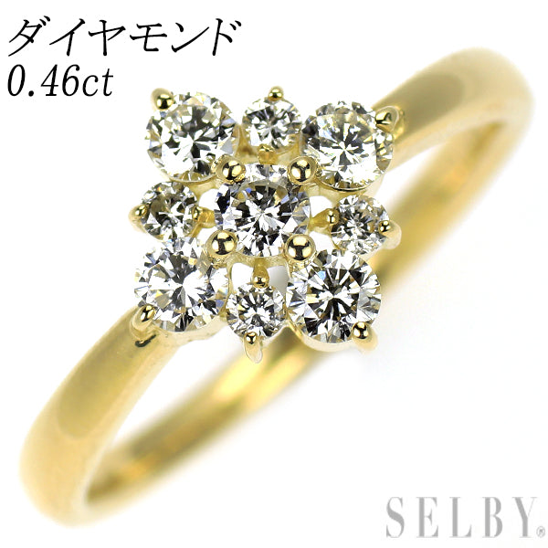 K18YG ダイヤモンド リング 0.46ct