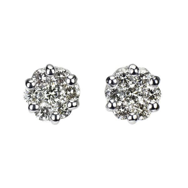 K18WG ダイヤモンド ピアス 0.54ct