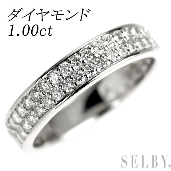 Pt900 ダイヤモンド リング 1.00ct パヴェ