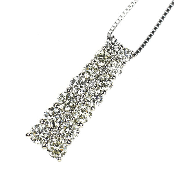 カナディアンダイヤ Pt950/ Pt850 ダイヤモンド ペンダントネックレス 2.00ct