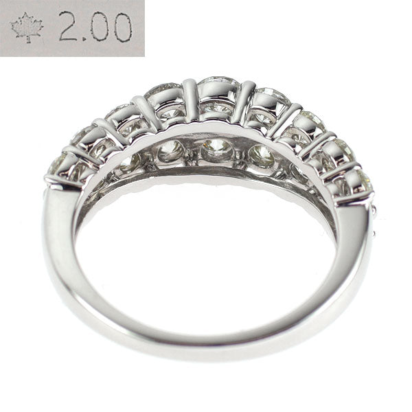 カナディアンダイヤ Pt950 ダイヤモンド リング 2.00ct