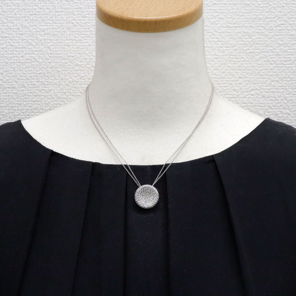 K18WG ダイヤモンド ペンダントネックレス 1.50ct パヴェ