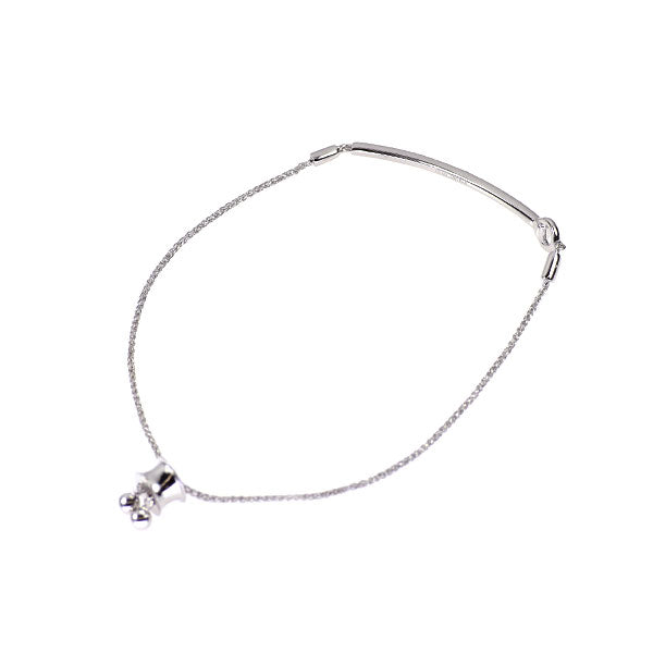 K18WG ダイヤモンド アンクレット 0.39ct