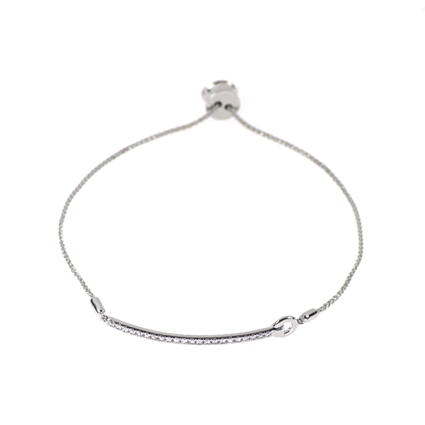K18WG ダイヤモンド アンクレット 0.39ct