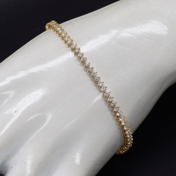 K18YG ダイヤモンド ブレスレット 3.00ct