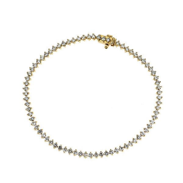 K18YG ダイヤモンド ブレスレット 3.00ct