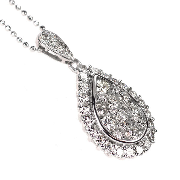 K18WG ダイヤモンド ペンダントネックレス 2.25ct