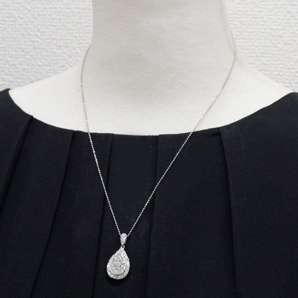 K18WG ダイヤモンド ペンダントネックレス 2.25ct