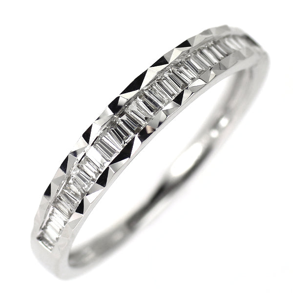 K18WG ダイヤモンド リング 0.20ct ハーフエタニティ