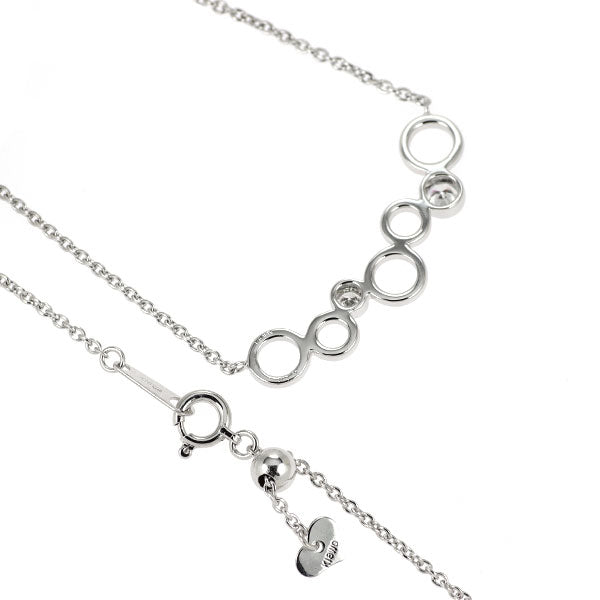 K18WG ダイヤモンド ペンダントネックレス 0.19ct