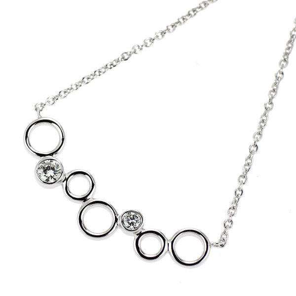 K18WG ダイヤモンド ペンダントネックレス 0.19ct