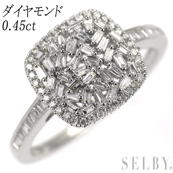 K18WG ダイヤモンド リング 0.45ct