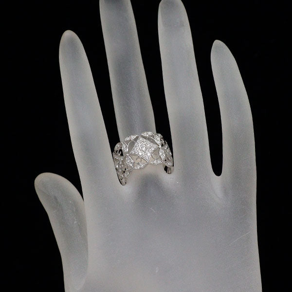 K18WG ダイヤモンド リング 0.95ct