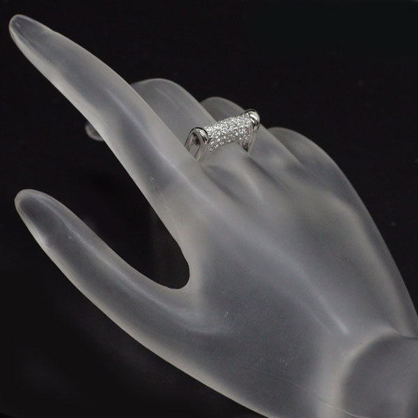 K18WG ダイヤモンド リング 0.75ct パヴェ