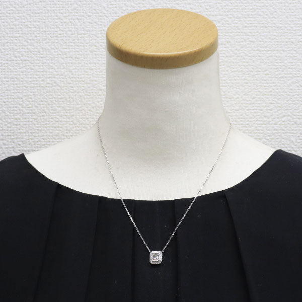 K18WG ダイヤモンド ペンダントネックレス 0.386ct