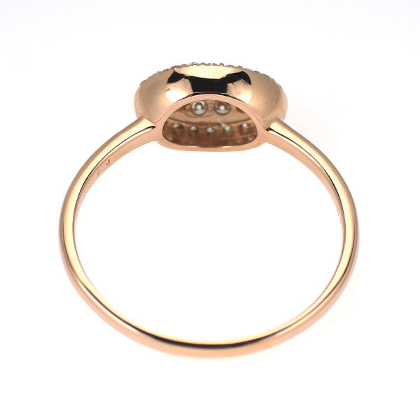 K18PG ダイヤモンド リング 0.33ct パヴェ