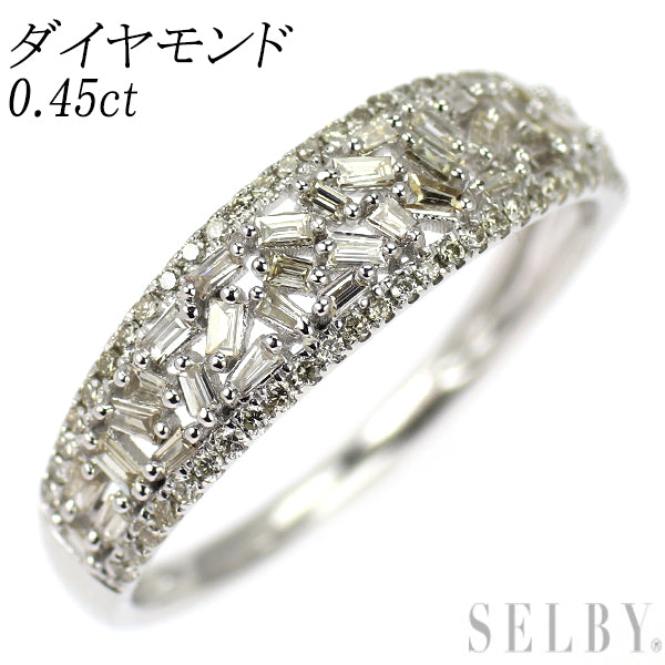 K18WG ダイヤモンド リング 0.45ct