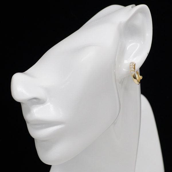 K18YG ダイヤモンド イヤリング 0.50ct  フープ