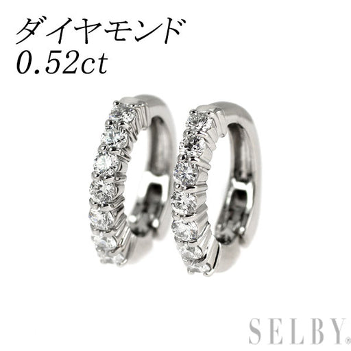 Pt900 ダイヤモンド イヤリング 0.52ct — セルビーオンラインストア