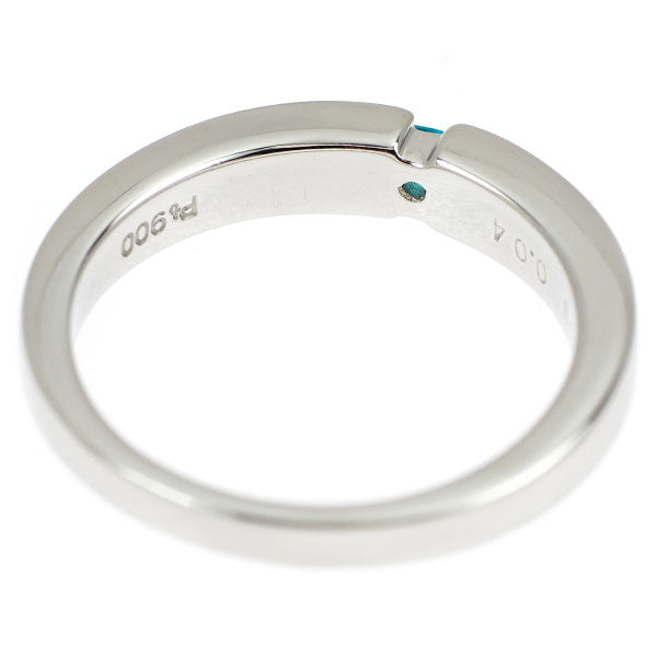 Pt900 パライバトルマリン ダイヤモンド リング 0.09ct D0.04ct