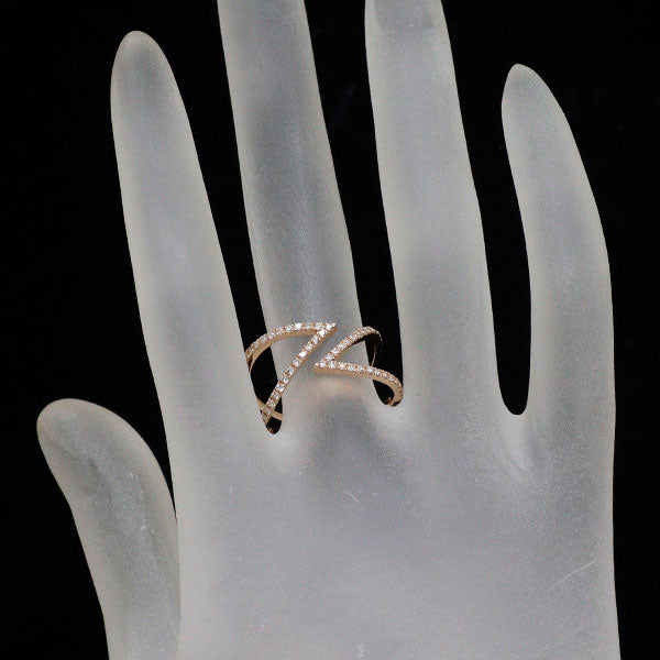 K18PG ダイヤモンド リング 0.37ct