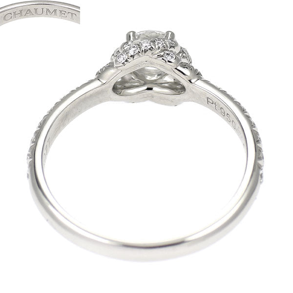 ショーメ Pt950 ダイヤモンド リング 0.33ct D VS1 VG リアン ドゥ ショーメ ソリテール