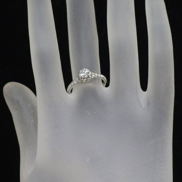 ショーメ Pt950 ダイヤモンド リング 0.33ct D VS1 VG リアン ドゥ ショーメ ソリテール